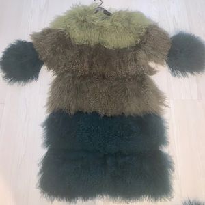 Anna Sui. X Adrienne Landau Fur Lamb Coat